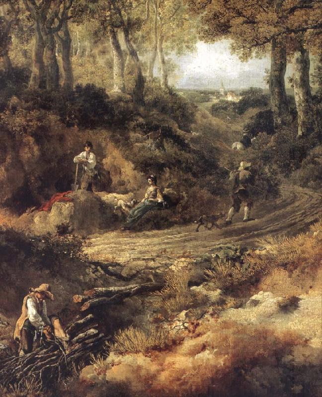 Thomas Gainsborough Detail of Cornard Wood France oil painting art